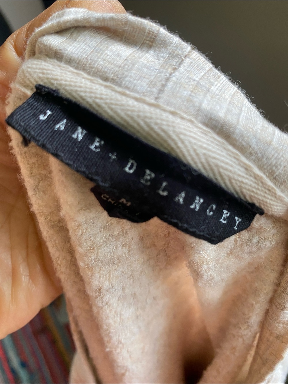 Jane and Delancey Light Cream Crewneck Pullover Soft Cozy Knit Sweater - Picture 9 of 10